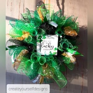 St. Patrick's Day 🍀 *Mini* Mesh Wreath